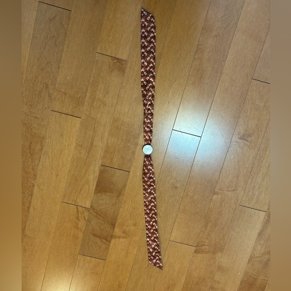 Coach Perry Horse Carriage Satin Scarf Watch - Orange - Picture 7 of 7